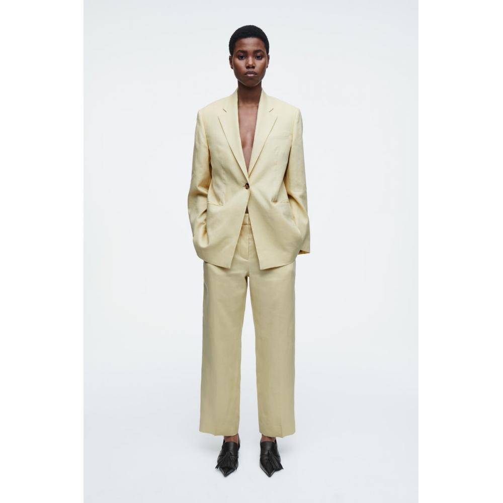 

COS Узкие брюки из японского льна buttermilk/32