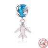2025 Hot Sale 925 copper Balloon Rainbow Unicorn Charm Bead Fit Original Pantaro Bracelet Making Fine DIY Zircon For Women