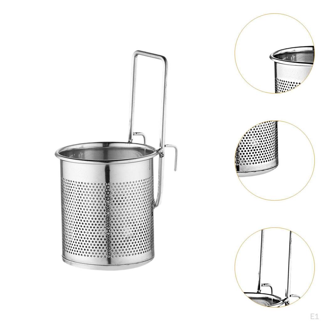 Deep Fry Basket Kitchen Colander with Handle Pasta Strainer for Hotel Dining Room