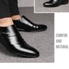 Spring Men Leather Shoe Carved Business Formal Dress British Style Large Size Men Shoe Hollowed Out Perforated Men Shoes