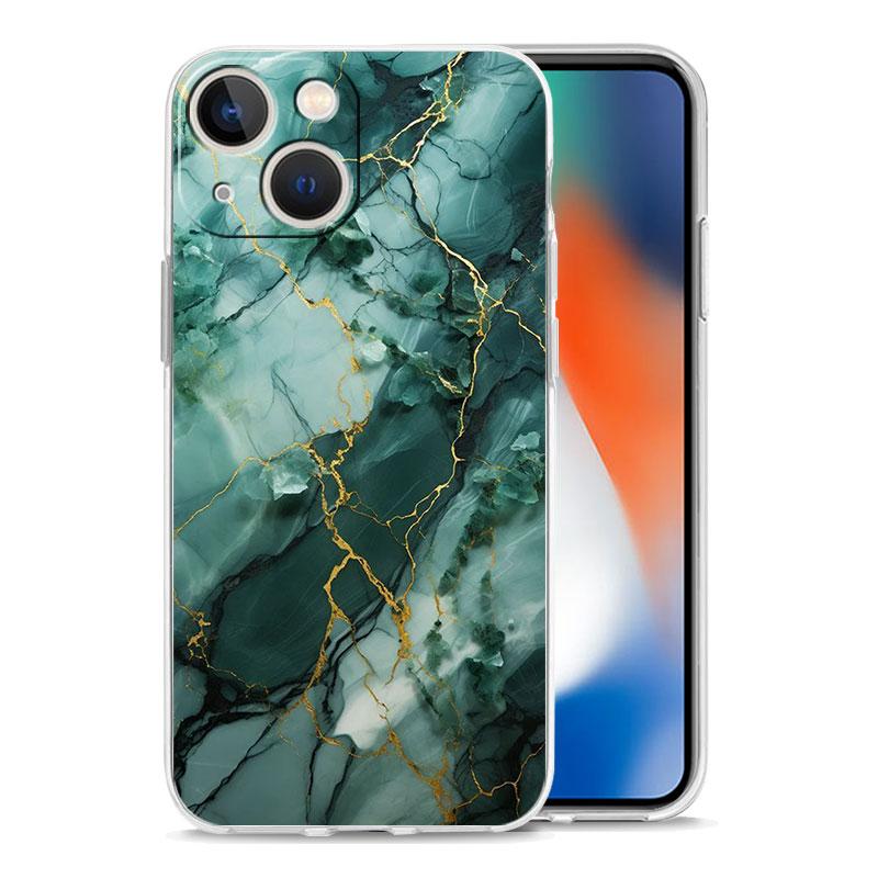 Capa de Celular Para iPhone 17 Capas iPhone Air 16 15 12 13 14 Pro Max 7 8 Plus 16Pro iPhone11 Capa Macia Mármore Aquarelado