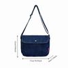 Y2K Vintage Handbag Street Style Solid Crossbody Bag Fashionable Denim Canvas Bag  Students