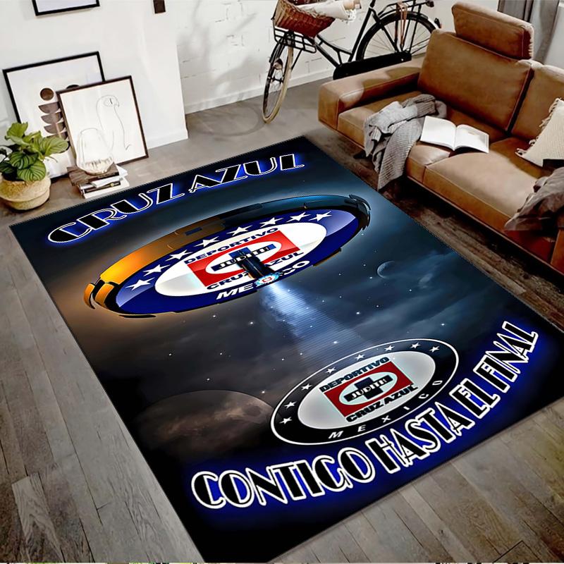 1 Stück Fußballmannschaft (66) Design Bedruckter Teppich für Schlafzimmer Wohnzimmer Heimdekoration Teppiche Matte Rutschfeste Matte Teppich für das Bett