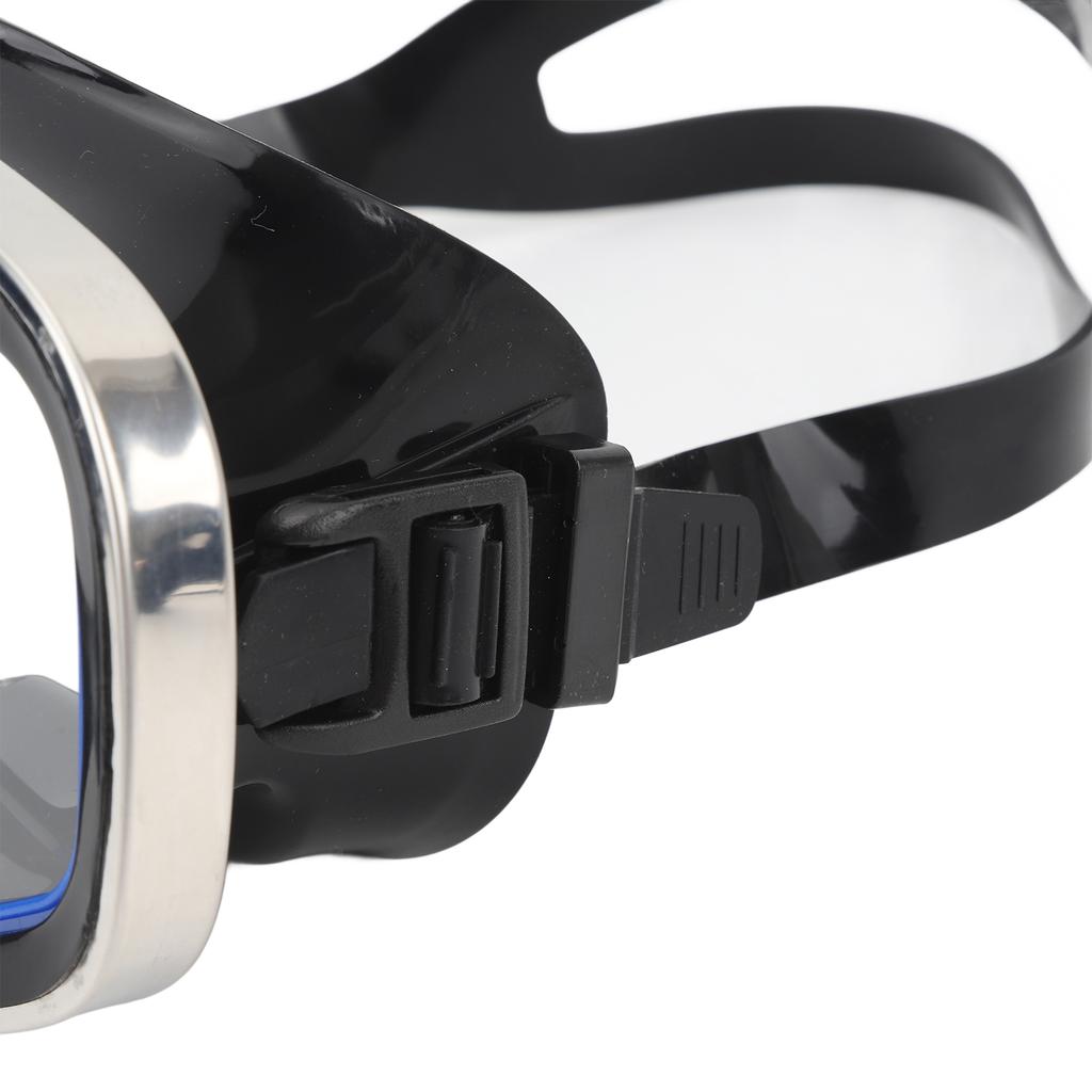 Scuba Diving Goggles Tempered Glass Anti Fog Nose Valve Lightweight Single Lens Snorkeling Goggles for Swimming Water Sports