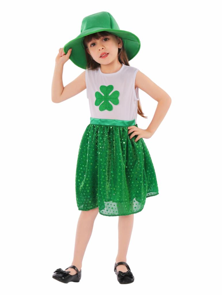 St. Patrick's Day Irisches Kostüm Cosplay Anzug St. Patrick's Day Cos Kleeblatt