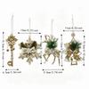 Sparkling Christmas Tree Hanging Charms Handcrafted DIY Xmas Tree Hanging Pendants Lightweight Decorative