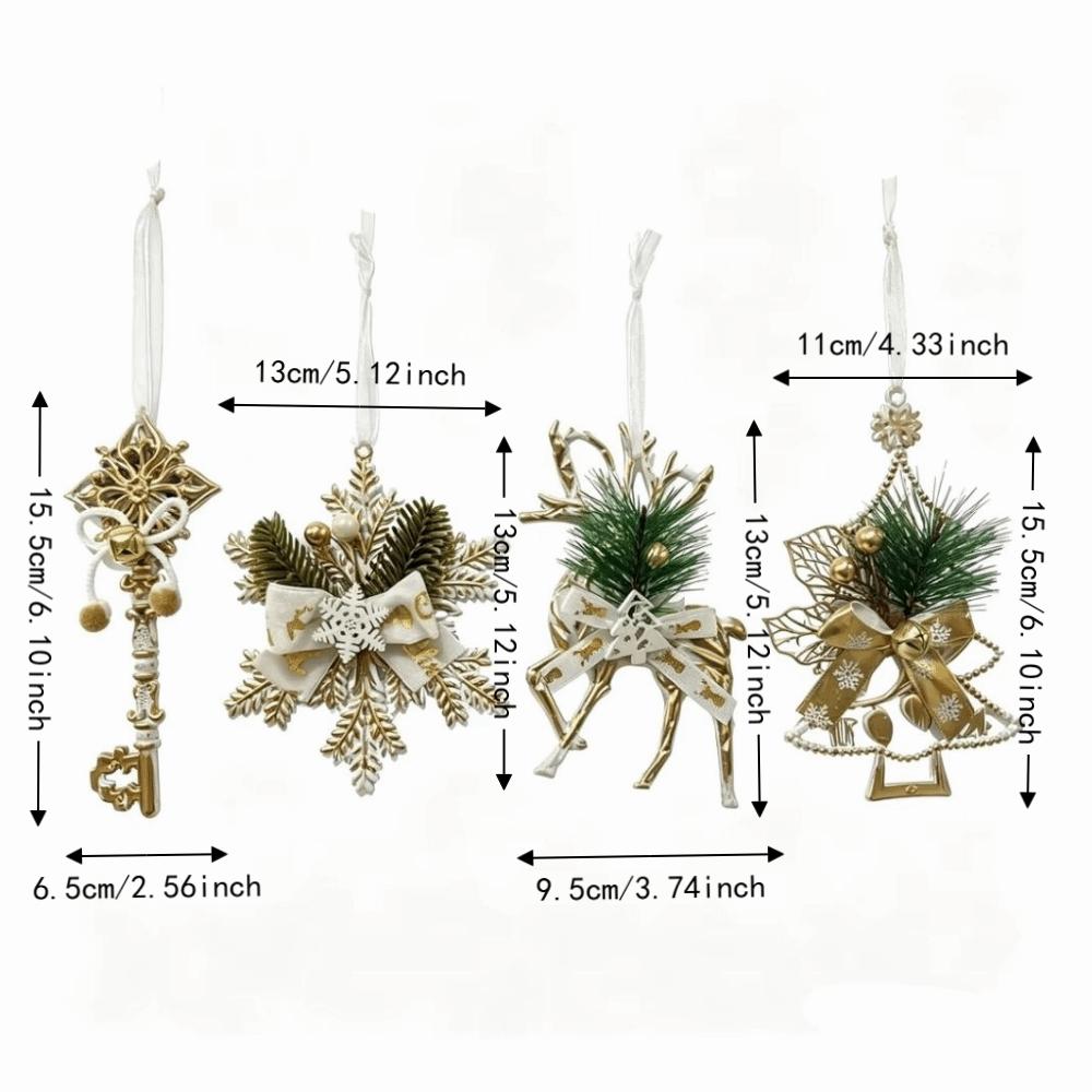 Sparkling Christmas Tree Hanging Charms Handcrafted DIY Xmas Tree Hanging Pendants Lightweight Decorative