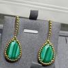 Hot Brand Vintage Earrings for Women Gift Luxury Jewelry Fashion Water Drop Designer Eardrop Pure 925 Sliver Party Stud Earrings