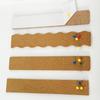 8Pcs Self Adhesive Corkboards for Wall, Long Cork Board Strips Frameless Cork Board Strips for Kitchen Office Display