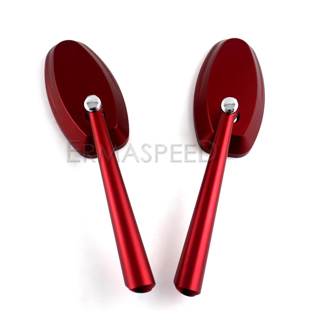 CNC hliníková zrcátka na motocykly zadní boční zrcátko s modrým objektivem univerzální zpětná zrcátka pro skútry