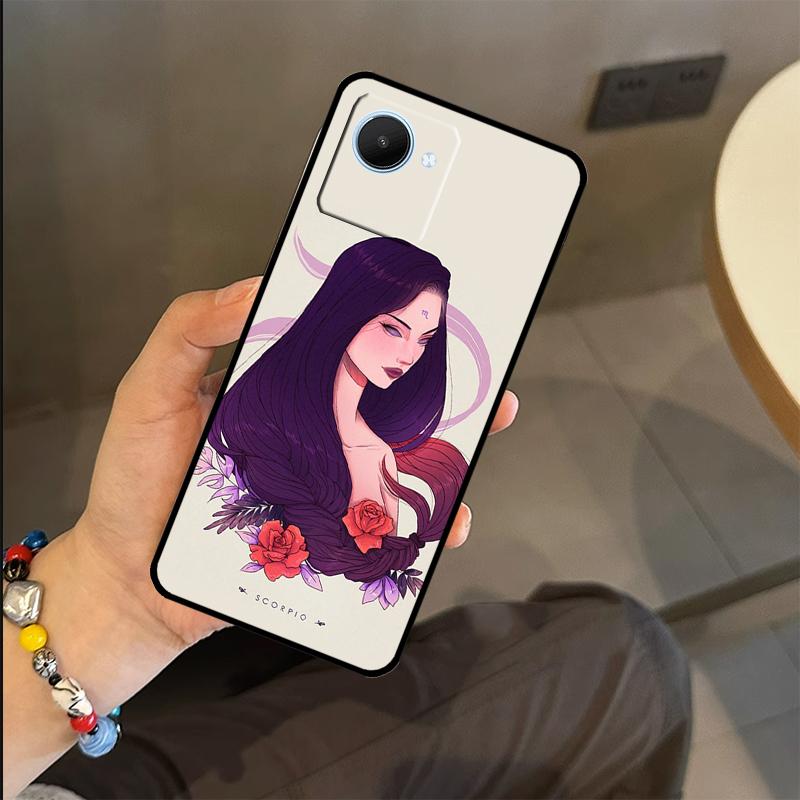 

Horoscope Girl Scorpio Taurus Virgo Case For Realme 15 14 11 12 13 Pro Plus GT7 Pro GT6 C55 C51 C53 C35 C33 C61 C65 C67 C71 C75 Realme 11 Pro