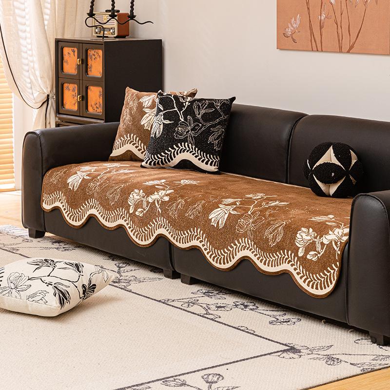 Special-Shaped Sofa Cushion, Advanced Sense Irregular Non-Slip Seat Cushion  New Four-Season Universal Leather Sofa Cover Cover Cloth