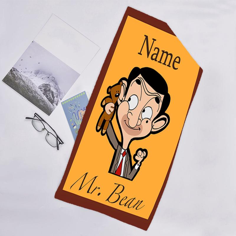 1pc Mr Bean1 Beach Towel with Custom Name, Beach/Swimming/Bath/Picnic/Camping Towel, Suitable for Seaside Beaches