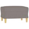 4 Piece Sofa Set with Cushions Taupe Fabric