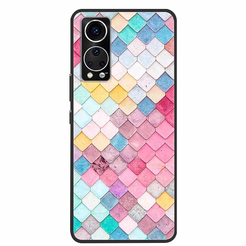 Für ZTE Axon 30 Handyhülle Cover Cooler Wolf Löwe Tiger Schwarzes Silikon Weiche Hülle Für ZTE Axon 30 Rückabdeckung Hülle Axon30 5G Hülle