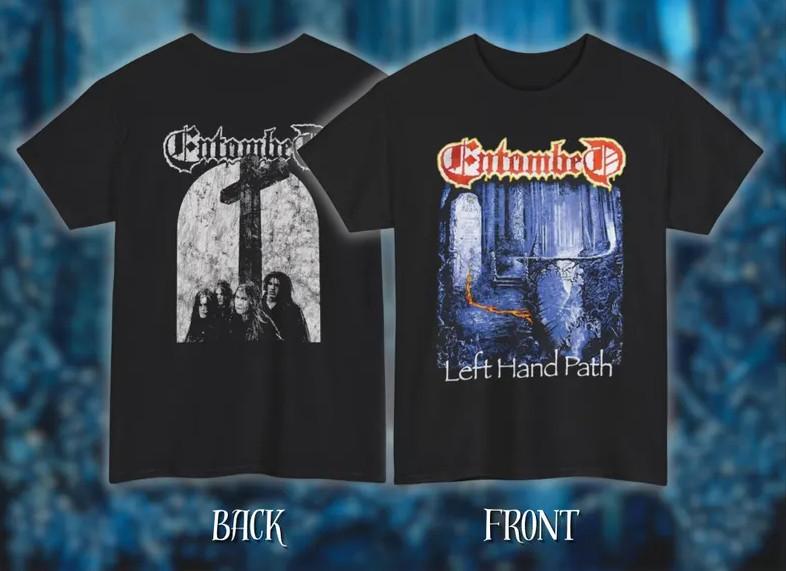 Entombed Unisex Heavy Cotton Band Tee – Left Hand Path Classic Swedish Death Met Unisex T-Shirt XXXXL