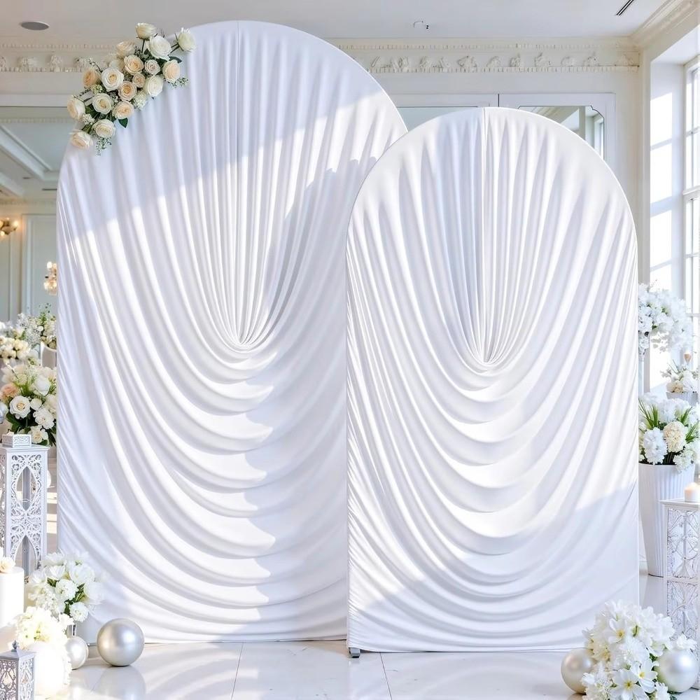 Fabric Arch Backdrop Cover Wrinkle Resistant Party Background Decoration  Baby Shower