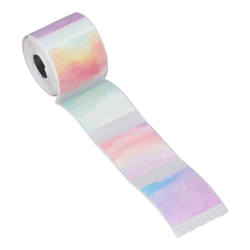 Yuvarlak Termal Etiket 30x30mm Taşınabilir Kendinden Yapışkanlı Küçük İşletme Termal Etiket Renkli