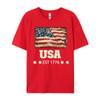 Life Is Really Good USA Flag 4th of July Beach Funny Normal Family Tshirts Premium Cotton Tops Tees for Men T Shirt Design