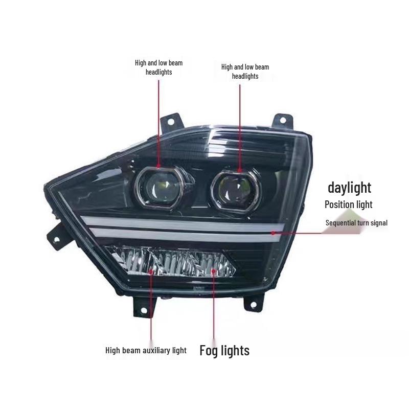 Sinotruk Howo N7G/N5G/N6G Headlight Assembly - High Brightness for New N Series