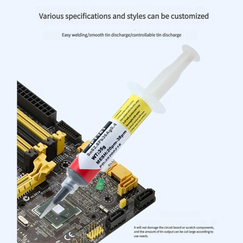 Soldering Iron Tip Tinner Activators Soldering Tip Tinner Cleaner Oxidation Cleaning Paste 227℃ Melting Point
