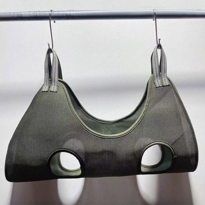 

Pet Grooming Hammock: Stable, Anti-Scratch, No-Struggle Design for Cats & Dogs Medium армия зеленый