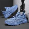 Men'S Breathable Hollow Casual Sneakers Summer Lightweight Soft-Sole Non-Slip Outdoor Walking Shoes Fashion Running Sports Shoes