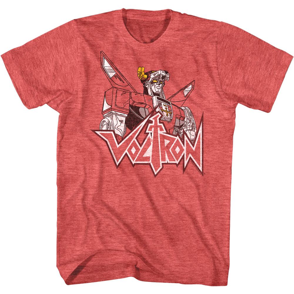 Voltron Lion Force Robot Fade Men T Shirt Vintage Golion Team Defender XXL