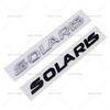 AAYT1 ABS SOLARIS Letter Word Stickers Car Rear Trunk Emblem Auto Body Decorative Stickers For Russia Hyundai Car Styling Accessories
