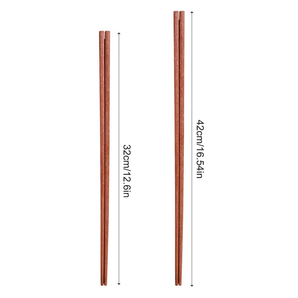 10pcs Long Wooden Hot Pot Chopsticks Heat-Proof Comfortable Grip Hot Pot/Barbecue Eating Hot Pot Artifact Chopstick
