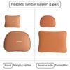 For KIA Car Leather Headrest Neck Support Seat Waist Cushion Pillow Auto Accessories Sorento Stinger Soul Spectra Niro Cadenza Nvhs30