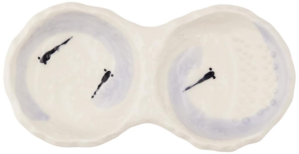 Banko Ware Noodle Bowl with Spiral Medaka 15414 Grater, Yakumi, Hand-Posed, Design,