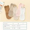 5 Pairs Calf Socks Baby Socks Breathable Toddlers Cotton Stockings with Soles for Baby Girls Boys 0-3 Years