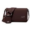MK Edison Logo Leather Crossbody Mini Bag Unisex Bags Chocolate 33S5MEDM6L-CHOCOLATE