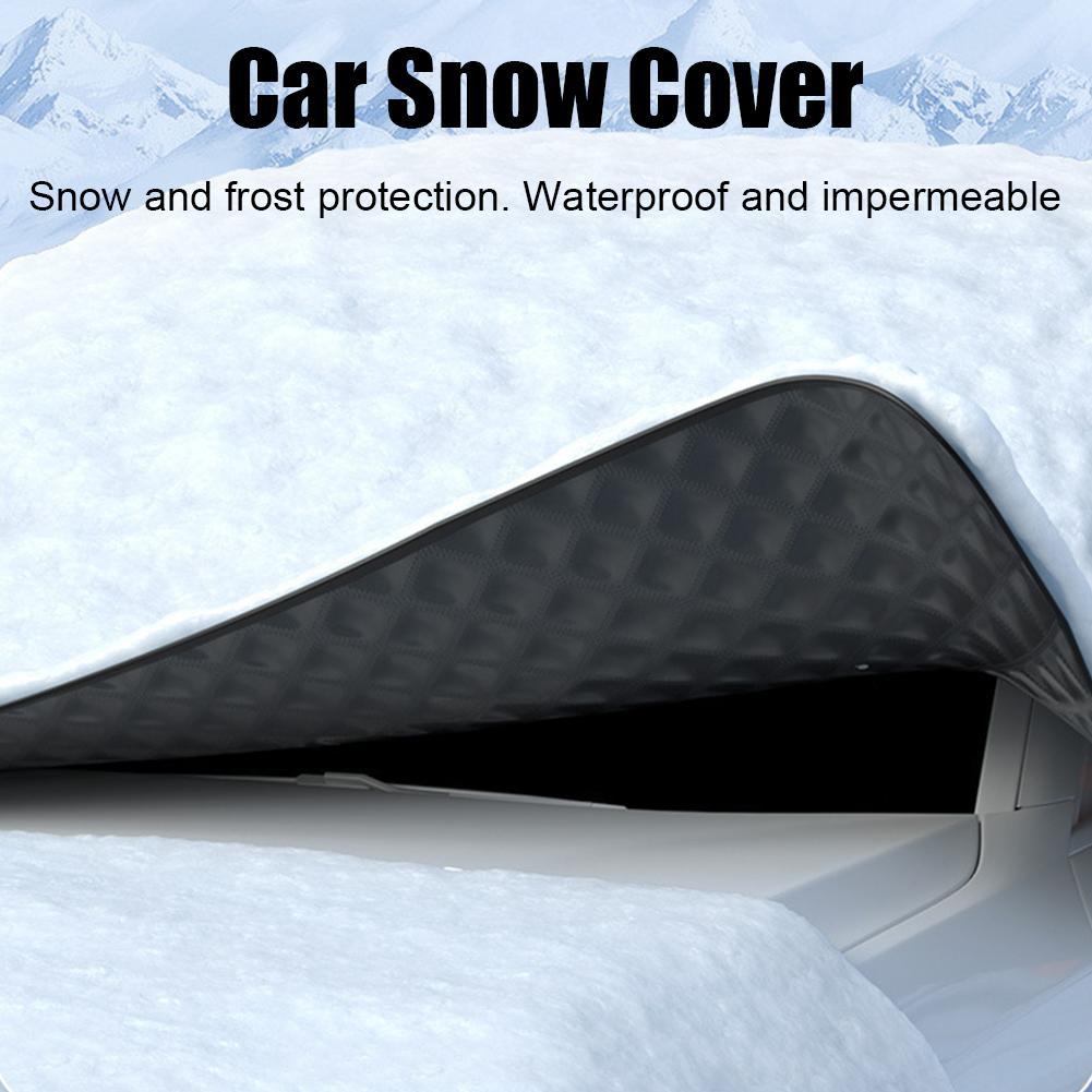 Fixed Magnet Car Front Windscreen Cover Automobile Sunshade Snow Cover Car Windshield Ice Frost Sun Shade Protector Waterproof