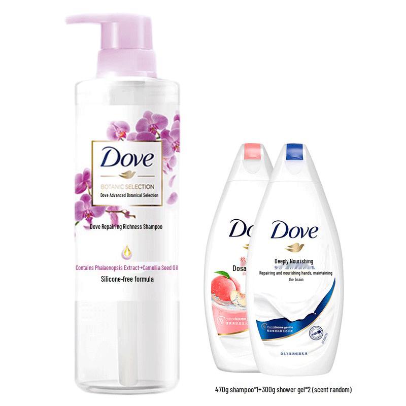 Dove Herbal Repair Shampoo & Body Wash Set