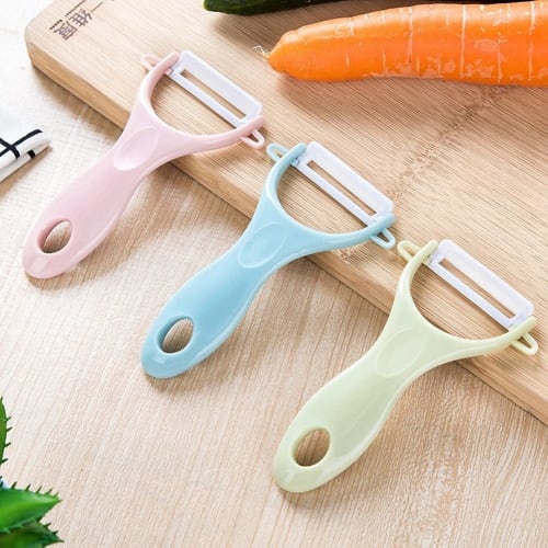 Ceramic Multipurpose Vegetable Peeler & Zester Peeler Potato Carrot Grater Kitchen Tool Green Fashion Processing
