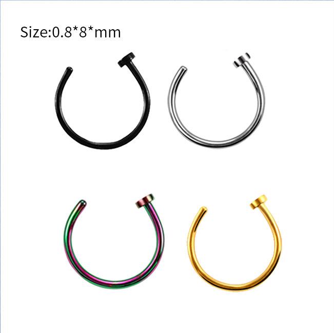 4Pcs Stainless steel piercing accessories - eyebrow piercings, lip piercings, body piercing accessories