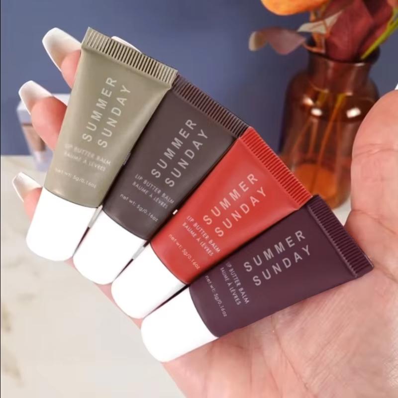Set Complet de 4 Luciu de Buze, Exquisit, Practic, Confortabil, Hidratant, Natural, Set de Machiaj Portabil