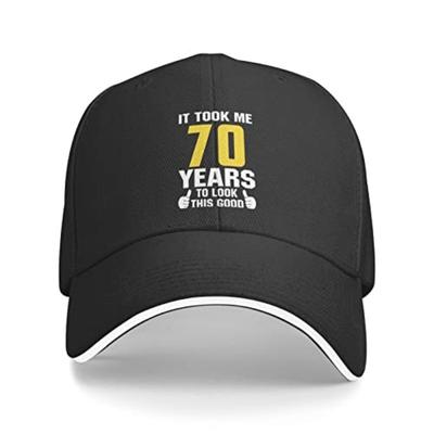 70 Years To Look This Good 70th Birthday Baseball Cap Polyester Adjustable Casual Cap Adult Dad Hat