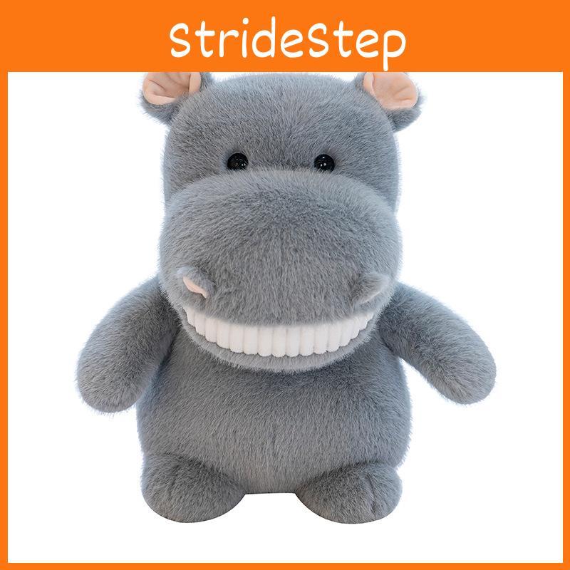 Cute Hippo Plush Toy With Bow For Kids Bedroom Decor Characters Included)