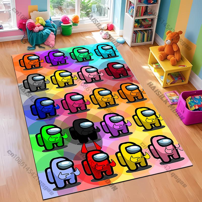 17 Styles A-Am0ng U-Us Printed Carpet Anti-slip Sound Insulation,LivingRoom Bedroom Entrance Door Mat Sofa Rug Next Day Shipping