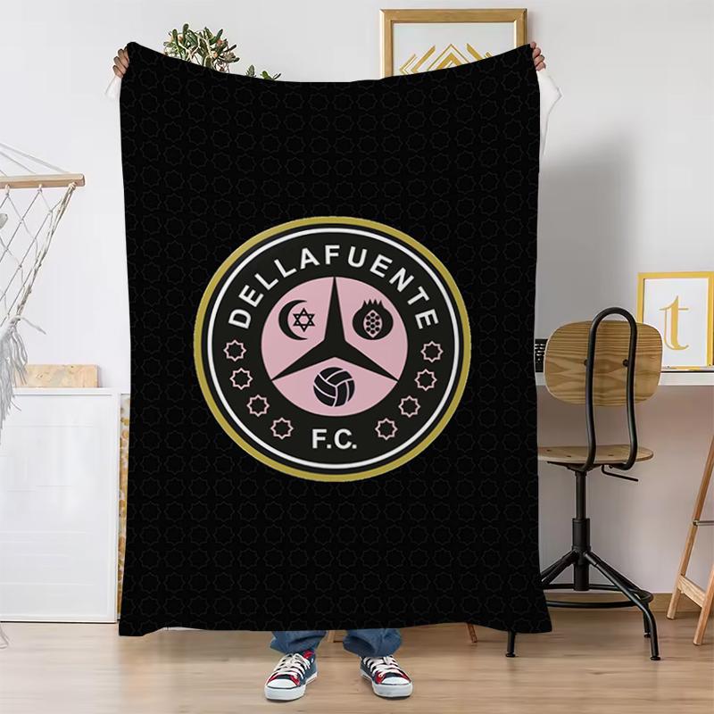 Dellafuente F C Fashion Flag Throw Blanket Bed Blankets for Winter Luxury Designer Bedding King Lid Downy Sofa Quilt Catnap Knee