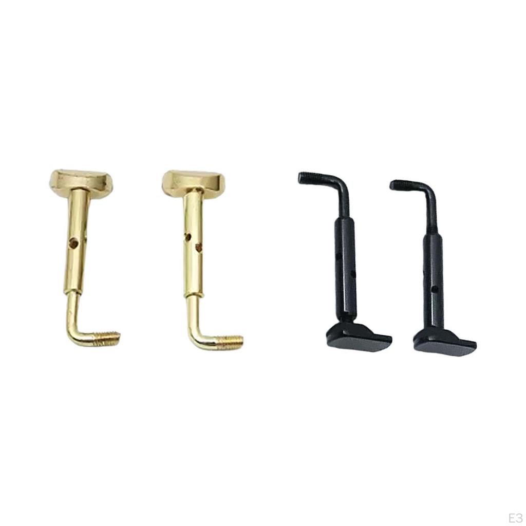 2 Pack 4/4 Violin Chin Rest Screws Alloy Components for Repair