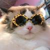 1pc-Cat Glasses Cool Pet  Fashion Round Glasses Pet Product For Pet Dog Cat Sunglasses For Photography Pet Accessories