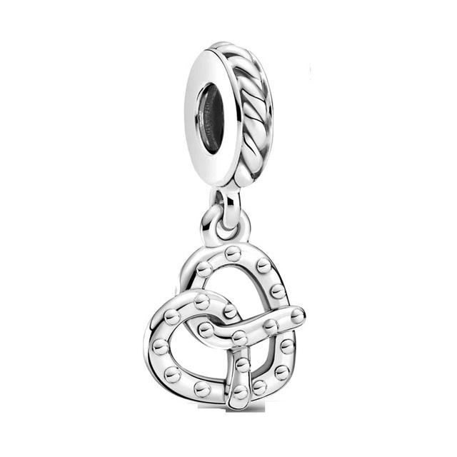 New Trinkets 925 Pure Silver Pink 8 Wings Sunflower Pendant Beads fit Original Charms Bracelet DIY Women Jewelry