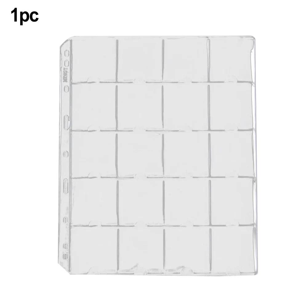 10 Sheet Pack of Clear For Coin Holders 20 Pockets per Sheet Designed for For Coin Collectors and Organization