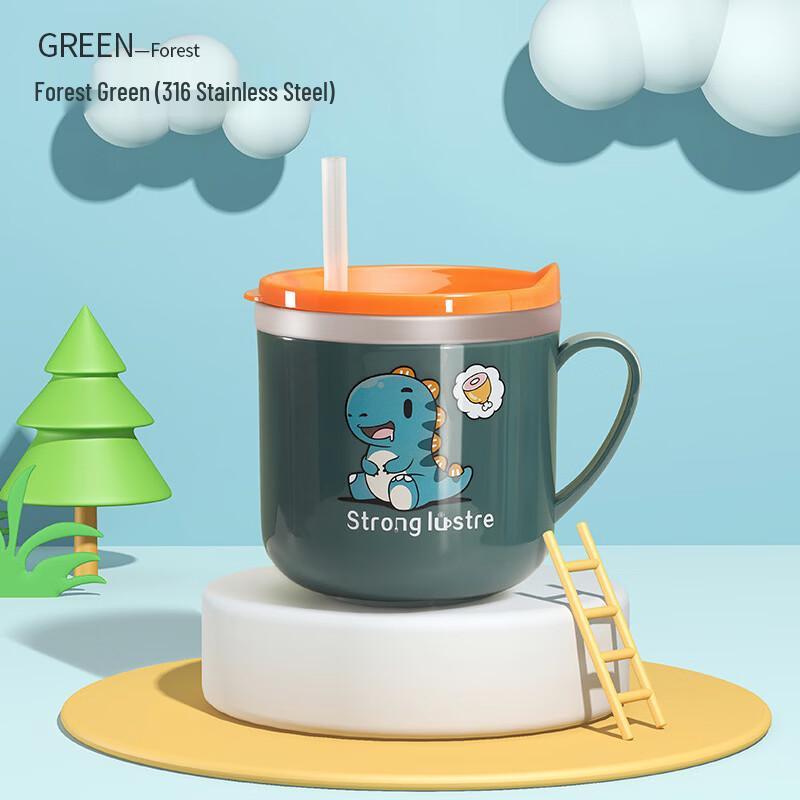 

OLOEY Kids 316 Stainless Steel Sippy Cup with Straw