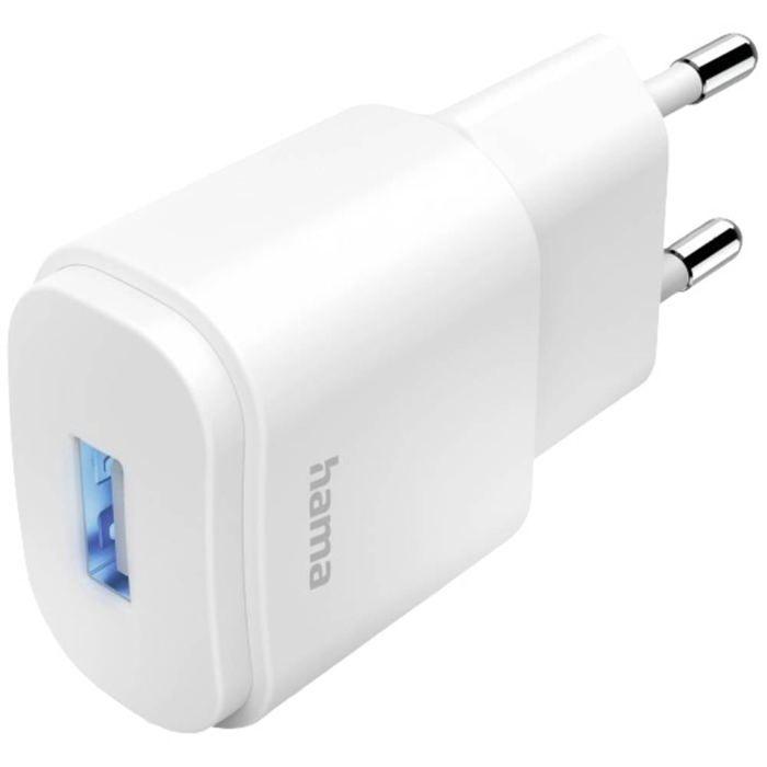 Hama Chargeur USB 6 W 1x USB-A blanc intérieure