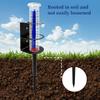 Accurate Rain Gauge Outdoor Measuring Meter with Metal Stand for Garden Weather Monitoring Backyard Rainfall Tracker
